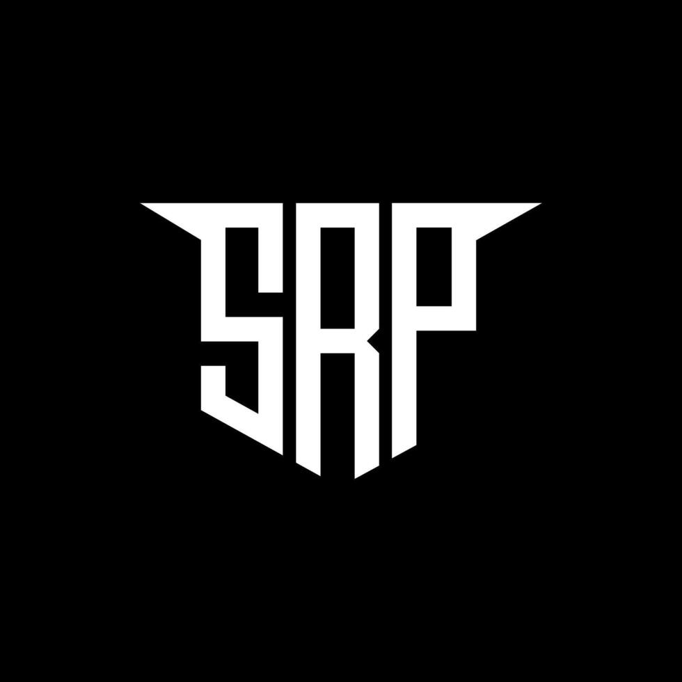 SRP letter logo design with white background in illustrator, logo modern alphabet font overlap style, calligraphy designs for logo, Poster, Invitation, etc. vector