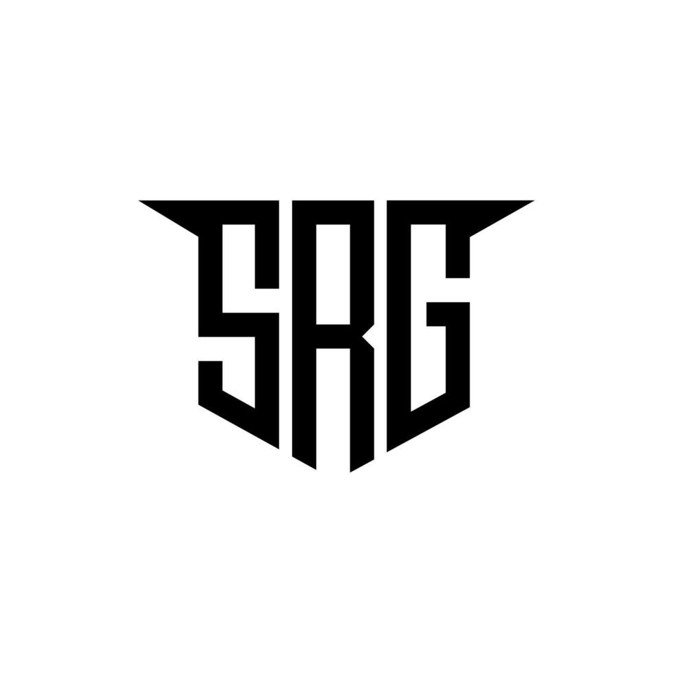 SRG letter logo design with white background in illustrator, logo modern alphabet font overlap style, calligraphy designs for logo, Poster, Invitation, etc. vector