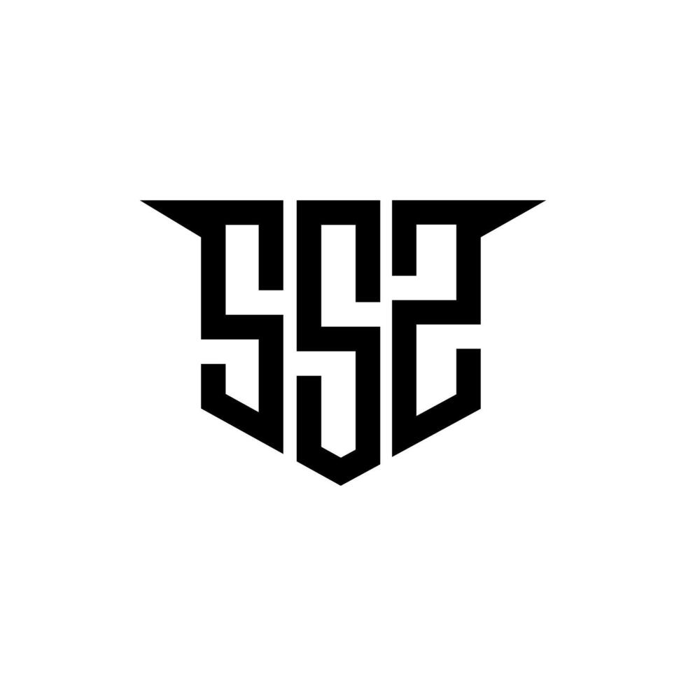 SSZ letter logo design with white background in illustrator, logo modern alphabet font overlap style, calligraphy designs for logo, Poster, Invitation, etc. vector