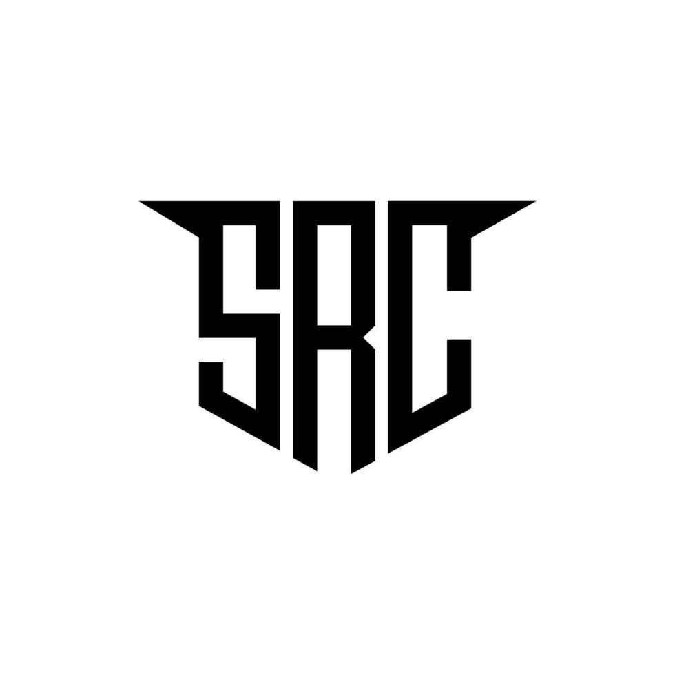 SRC letter logo design with white background in illustrator, logo modern alphabet font overlap style, calligraphy designs for logo, Poster, Invitation, etc. vector