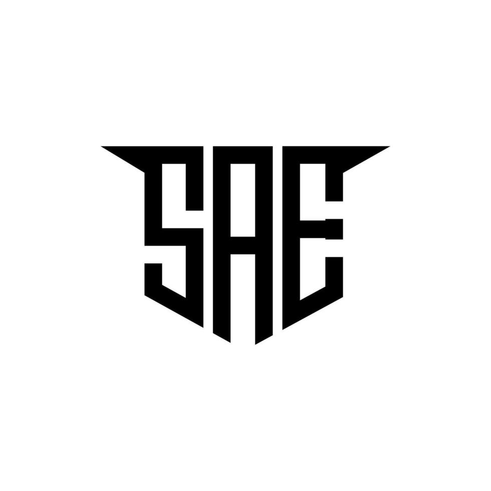 SAE letter logo design with white background in illustrator, logo modern alphabet font overlap style, calligraphy designs for logo, Poster, Invitation, etc. vector
