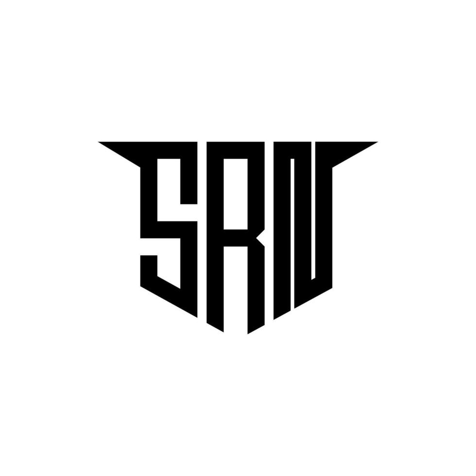 SRN letter logo design with white background in illustrator, logo modern alphabet font overlap style, calligraphy designs for logo, Poster, Invitation, etc. vector