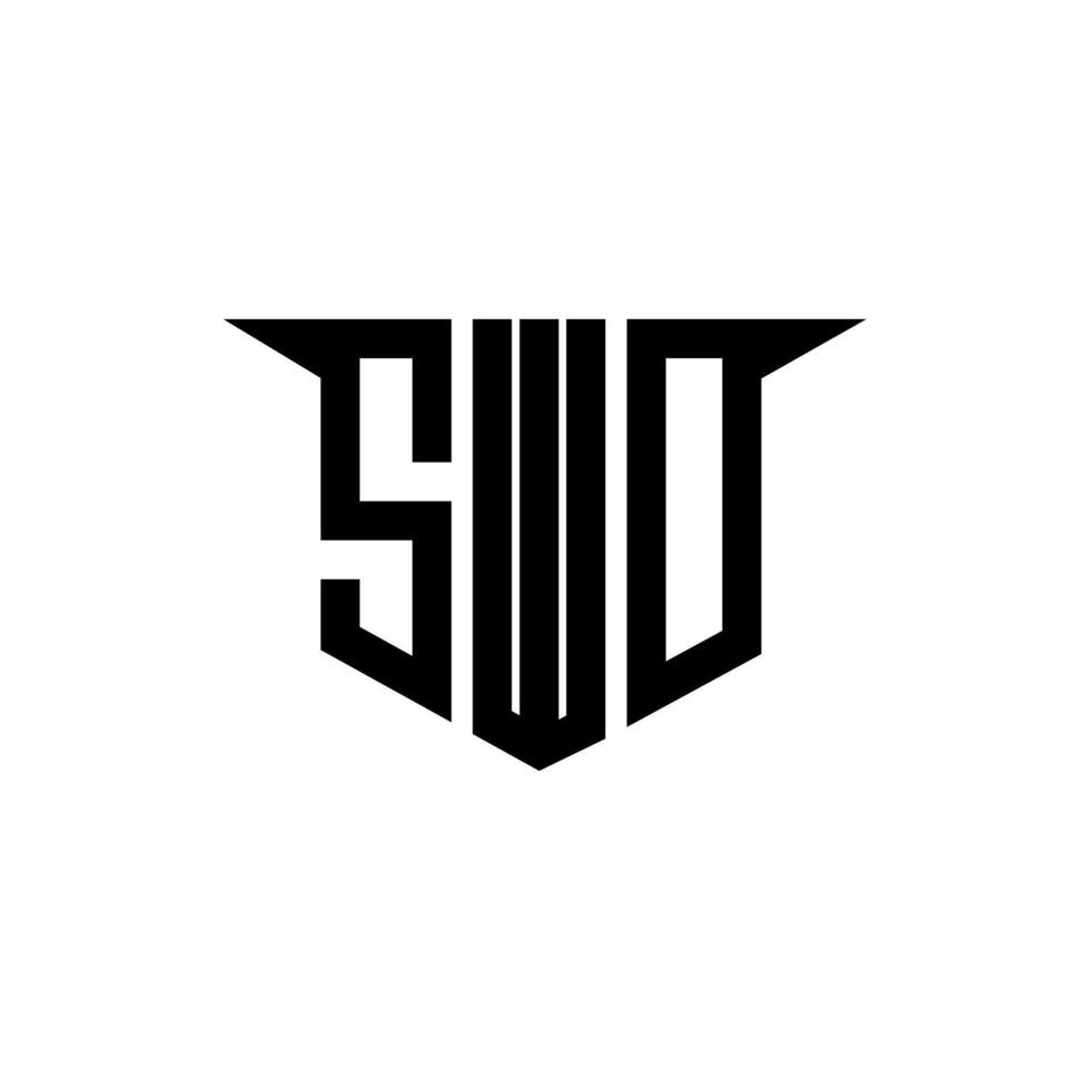 SWD letter logo design with white background in illustrator, logo modern alphabet font overlap style, calligraphy designs for logo, Poster, Invitation, etc. vector
