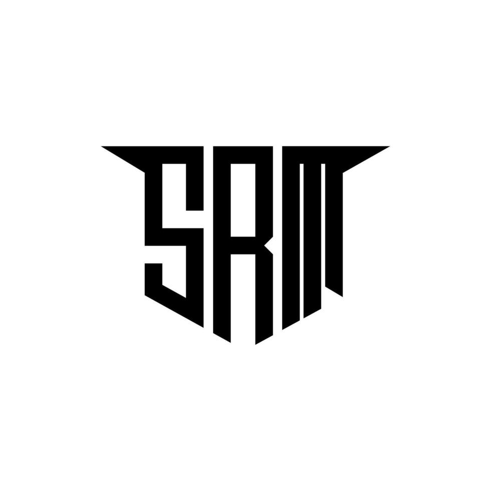 SRM letter logo design with white background in illustrator, logo modern alphabet font overlap style, calligraphy designs for logo, Poster, Invitation, etc. vector