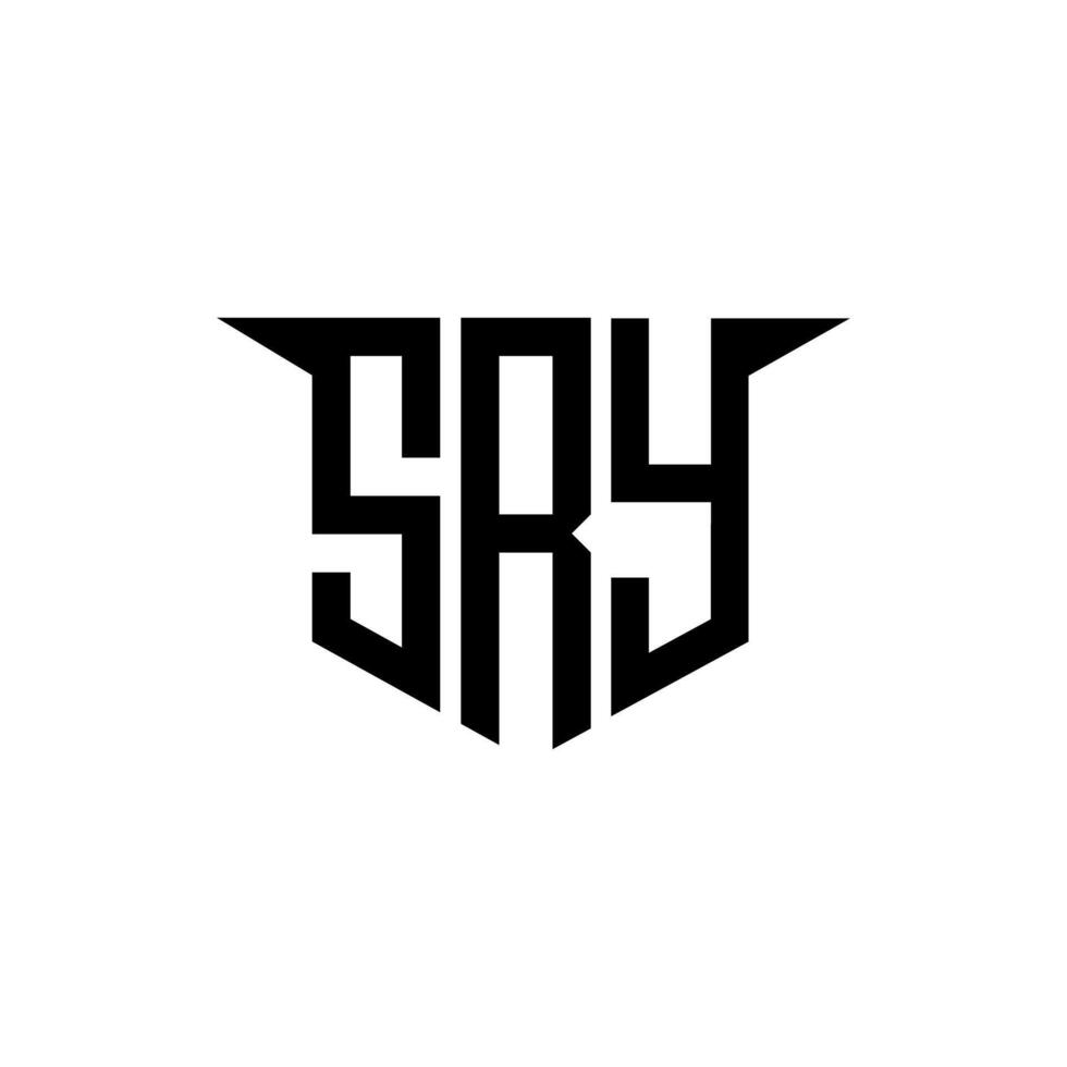 SRY letter logo design with white background in illustrator, logo modern alphabet font overlap style, calligraphy designs for logo, Poster, Invitation, etc. vector