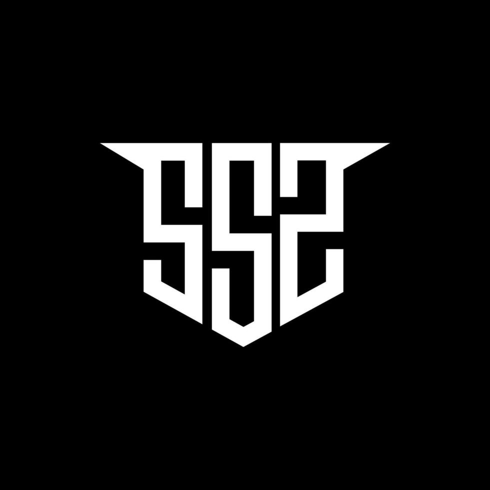 SSZ letter logo design with white background in illustrator, logo modern alphabet font overlap style, calligraphy designs for logo, Poster, Invitation, etc. vector