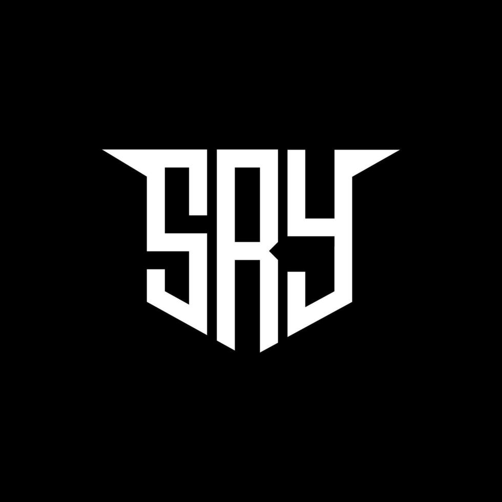 SRY letter logo design with white background in illustrator, logo modern alphabet font overlap style, calligraphy designs for logo, Poster, Invitation, etc. vector
