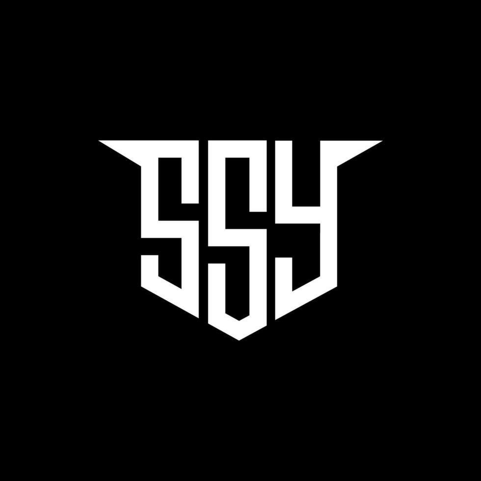SSY letter logo design with white background in illustrator, logo modern alphabet font overlap style, calligraphy designs for logo, Poster, Invitation, etc. vector