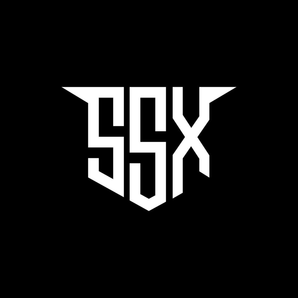 SSX letter logo design with white background in illustrator, logo modern alphabet font overlap style, calligraphy designs for logo, Poster, Invitation, etc. vector