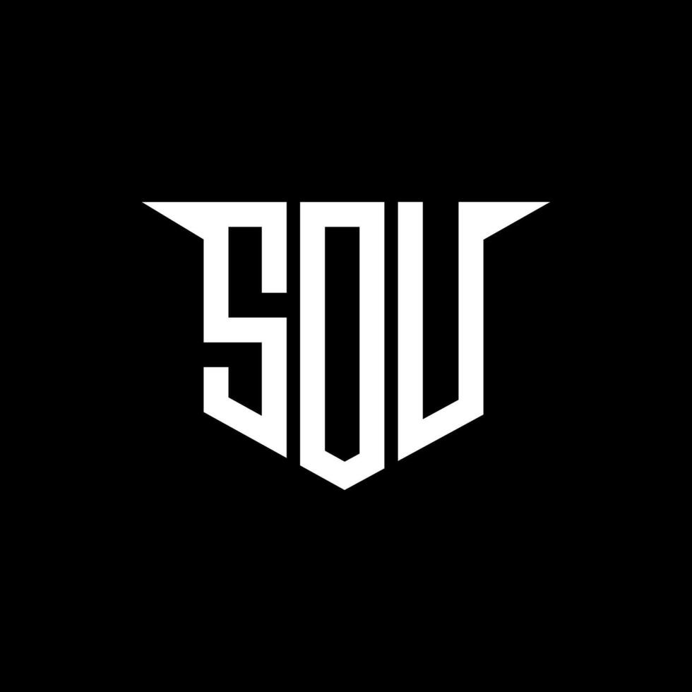 SDU letter logo design with white background in illustrator, logo modern alphabet font overlap style, calligraphy designs for logo, Poster, Invitation, etc. vector