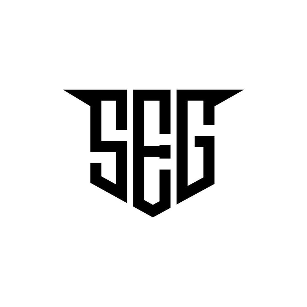 SEG letter logo design with white background in illustrator, logo modern alphabet font overlap style, calligraphy designs for logo, Poster, Invitation, etc. vector