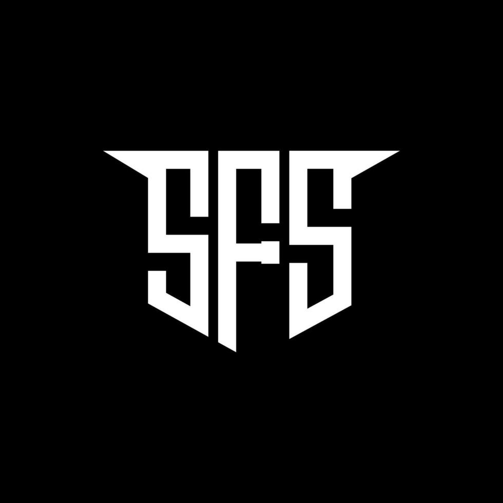 SFS letter logo design with white background in illustrator, logo modern alphabet font overlap style, calligraphy designs for logo, Poster, Invitation, etc. vector