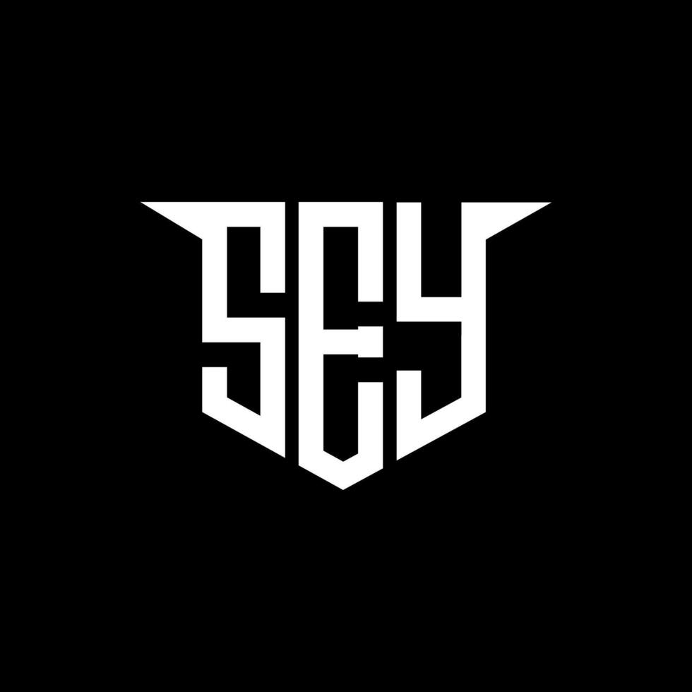 SEY letter logo design with white background in illustrator, logo modern alphabet font overlap style, calligraphy designs for logo, Poster, Invitation, etc. vector