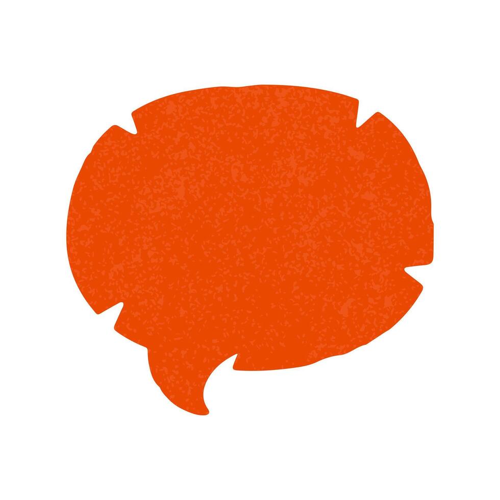 Retro comic book speech bubble doodle. Hand-drawn text frame perfect for captions, comics, and pop art designs. illustration for posters, stickers, and creative projects. vector