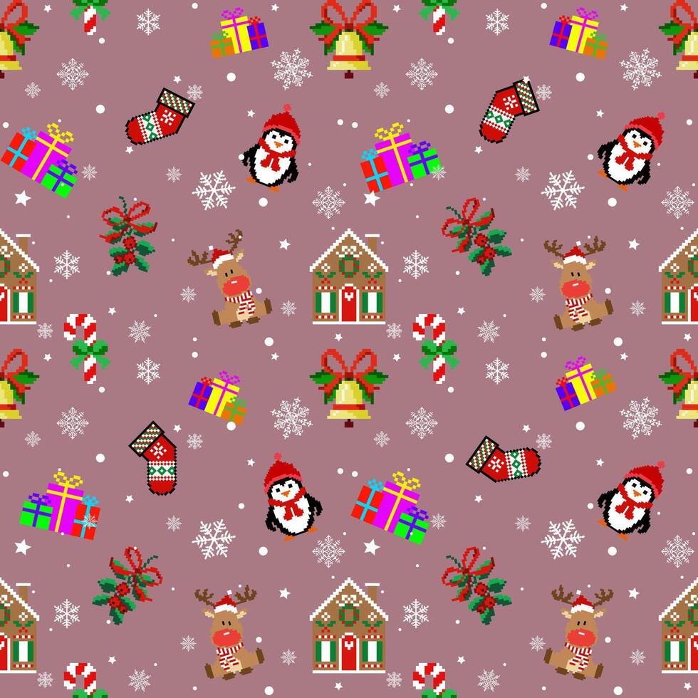 Christmas pattern illustrations, Christmas wallpapers, cross stitch patterns, high quality resolution, fabric decoration, for textiles, clothing, embroidery, Christmas festival. vector