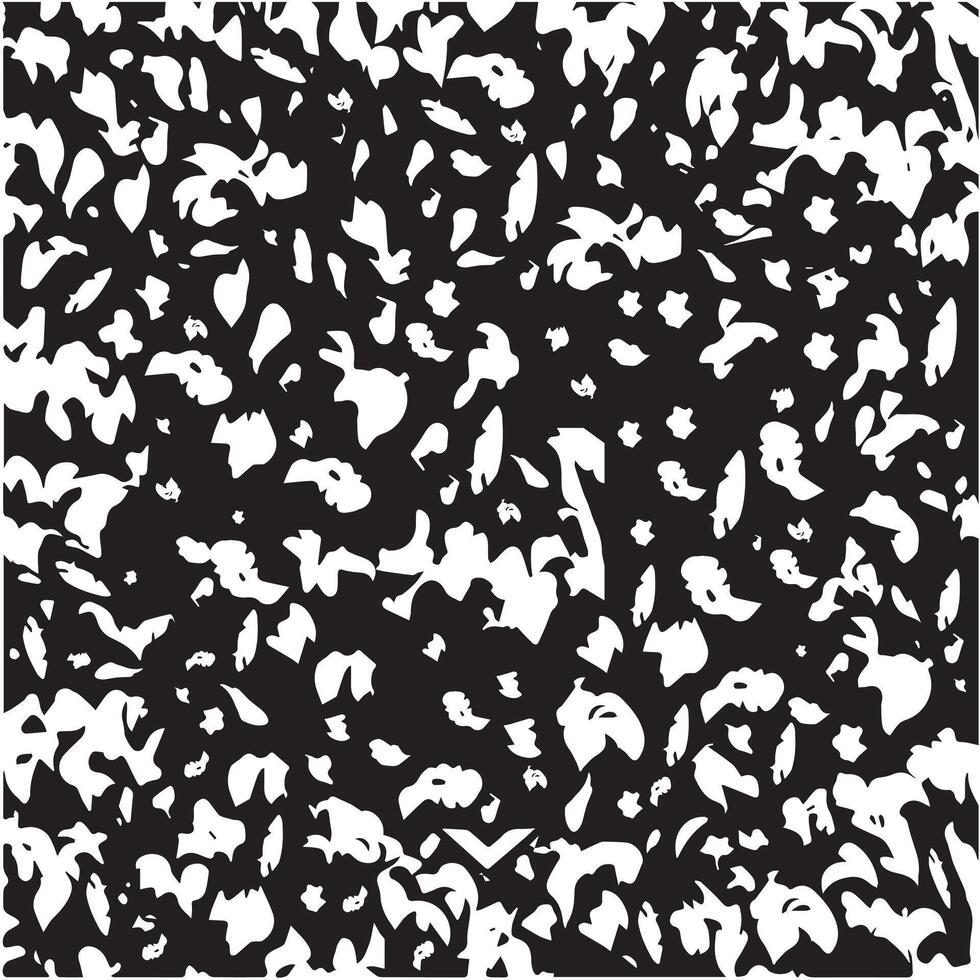 Abstract Monochrome Splatter Pattern on White Background vector
