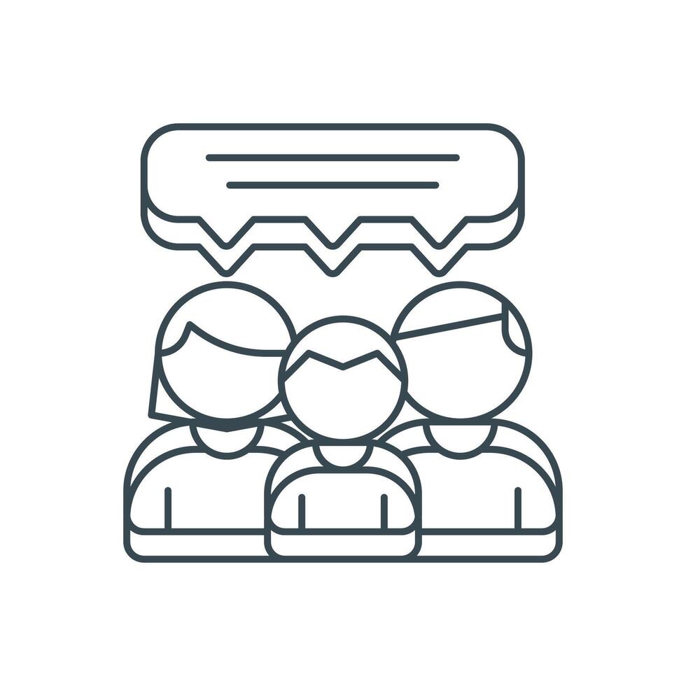 flat icon Family Feedback EPS file vector