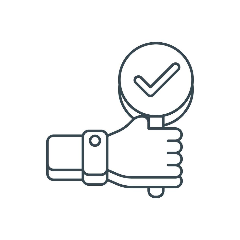 flat icon line YES EPS file vector