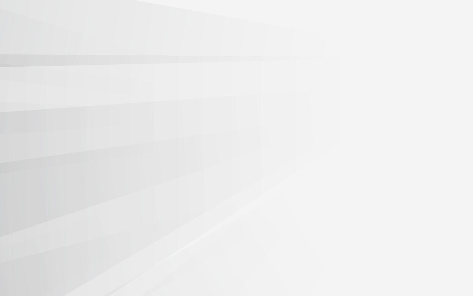 Abstract white geometric background with gradient lines vector