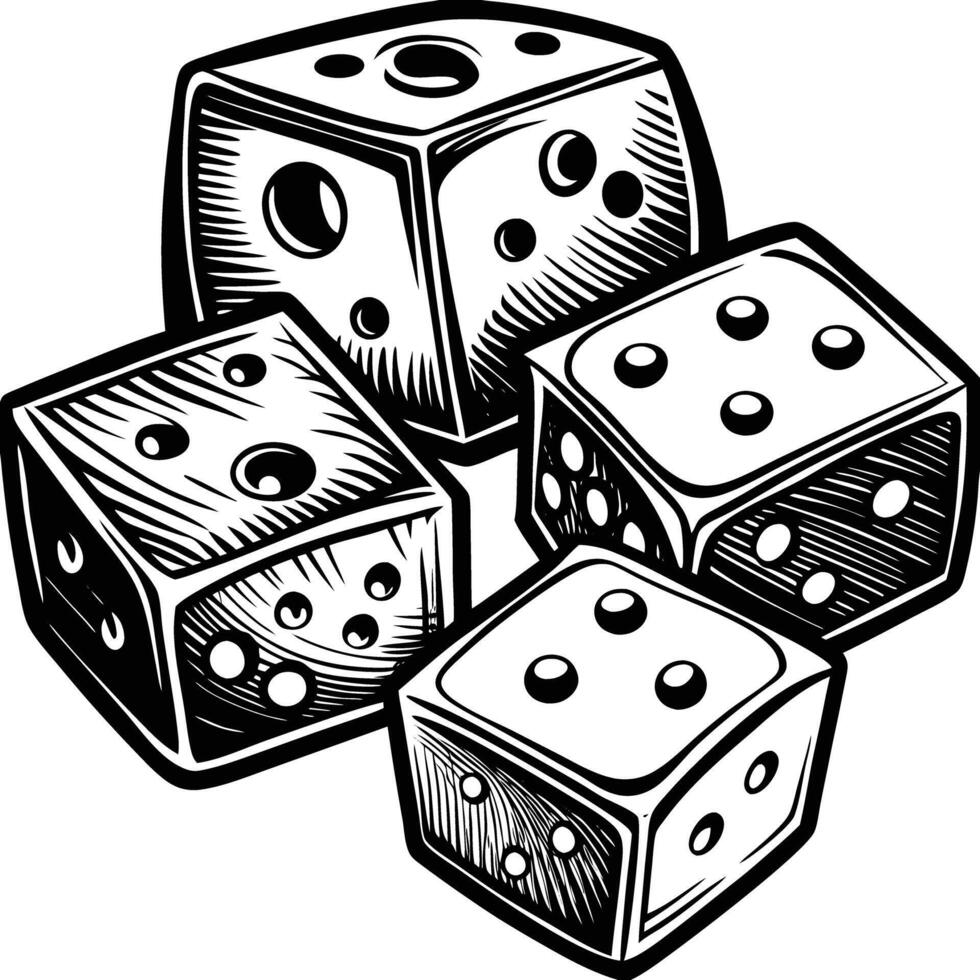 Dice clip art vector