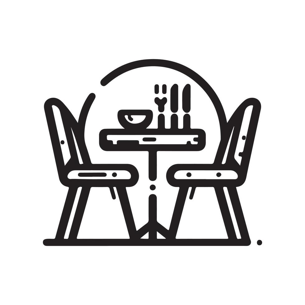 Minimalist Dining Chair Silhouette Vectors Graphics Ready to Use