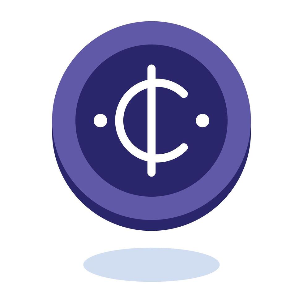 Rupiah Currency Flat Icon vector