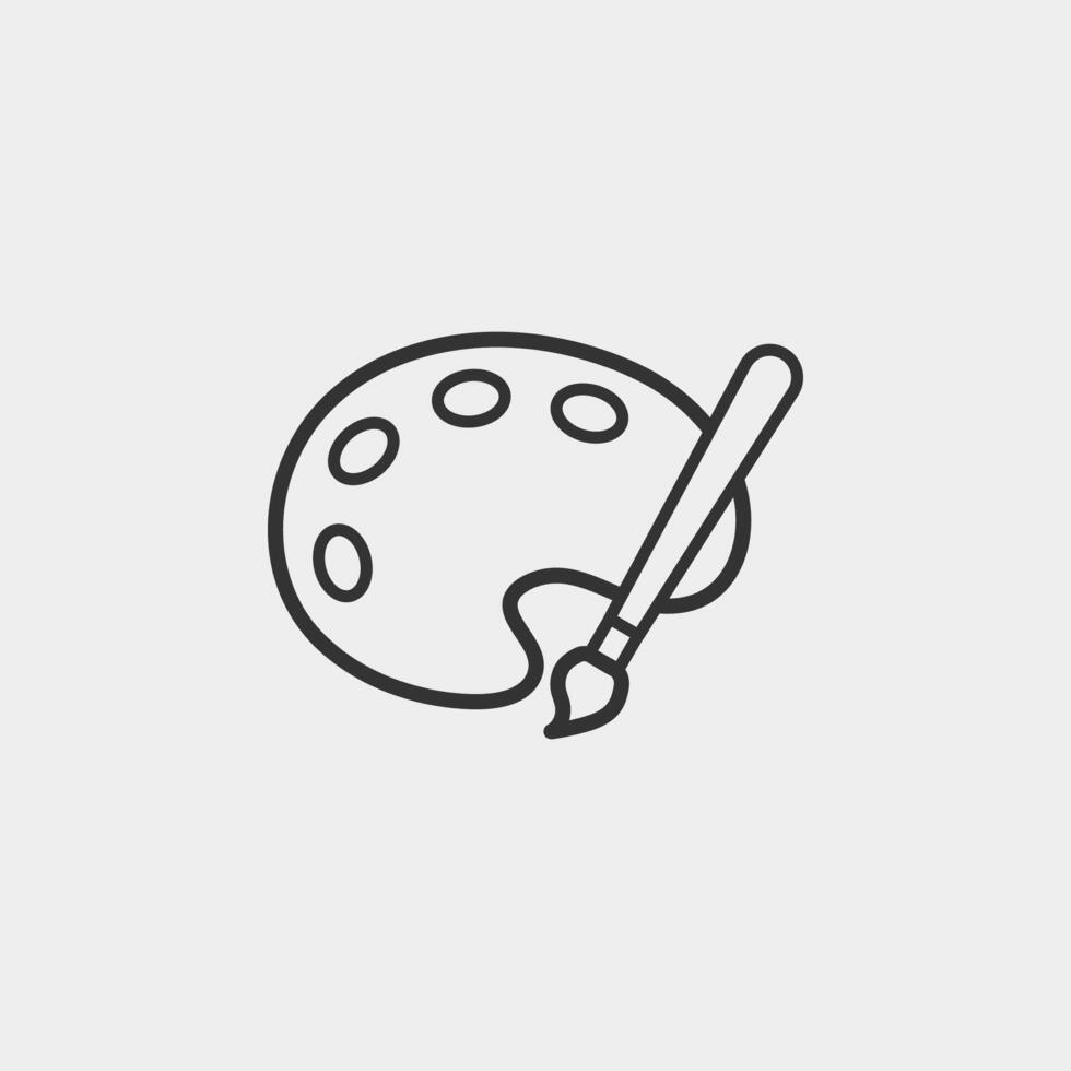 Art liner icon. Artist icon for web and mobile app. vector