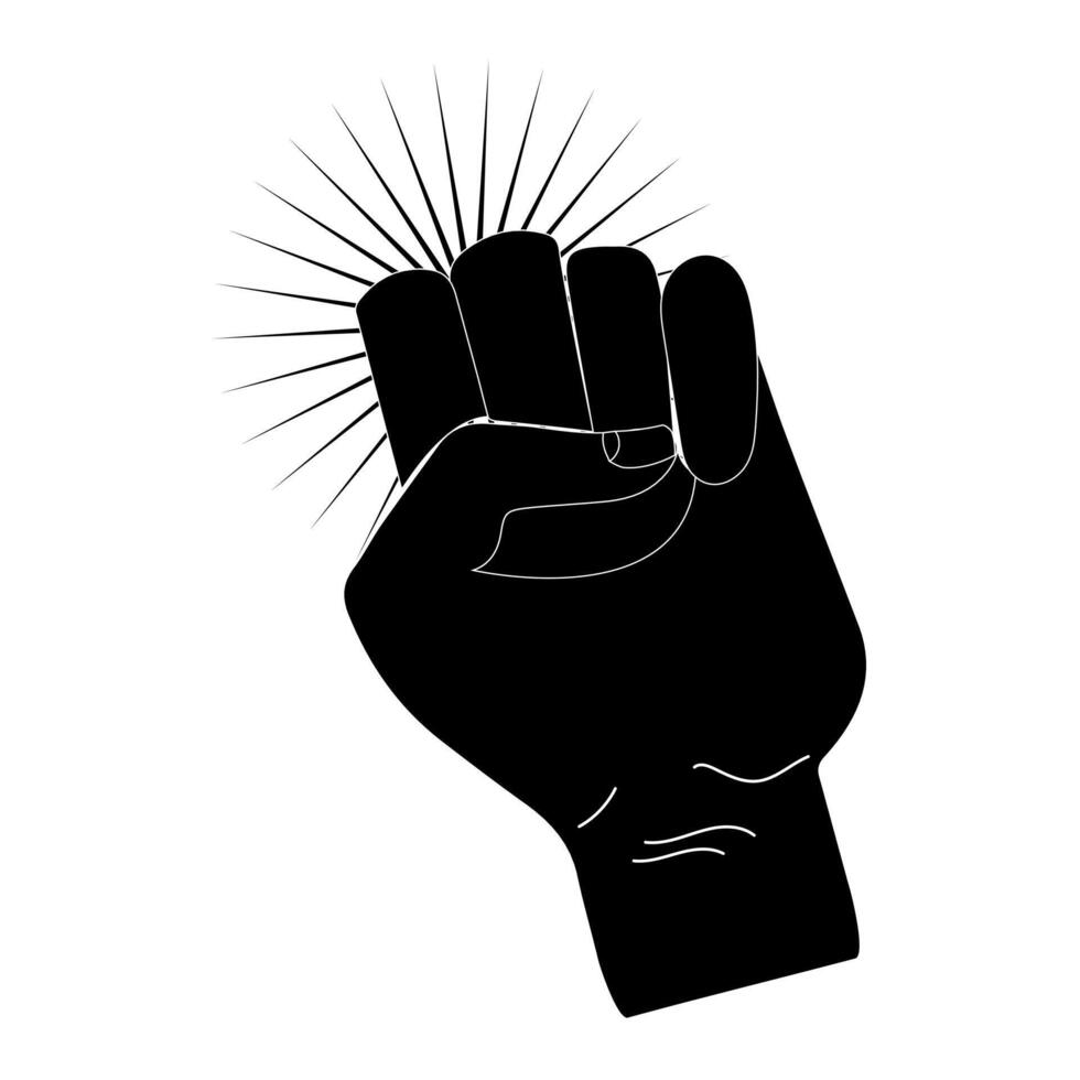 Touch at the Threshold, Hand knokning door icon illustration. Please knock sign board, Simple black style. hand knock Shillouette illustration isolated on white background. EPS 10. vector