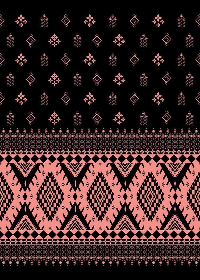 Geometric ethince seamless, used as a background or wallpaper and fabric patterning. clothing. Abstract. Geometric. vector