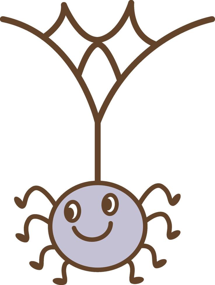 Cute Spider Animal Clipart vector