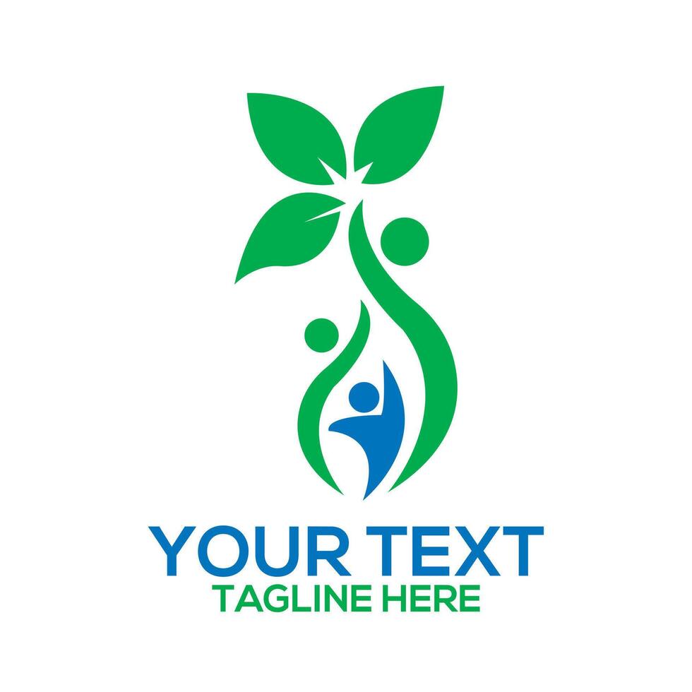 Nature Health Logo Design vector