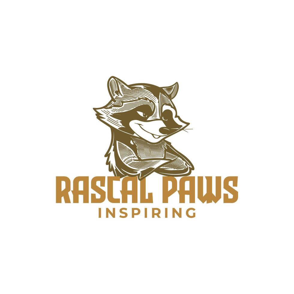 An Inspiring Logo Design By Rascal Paws vector