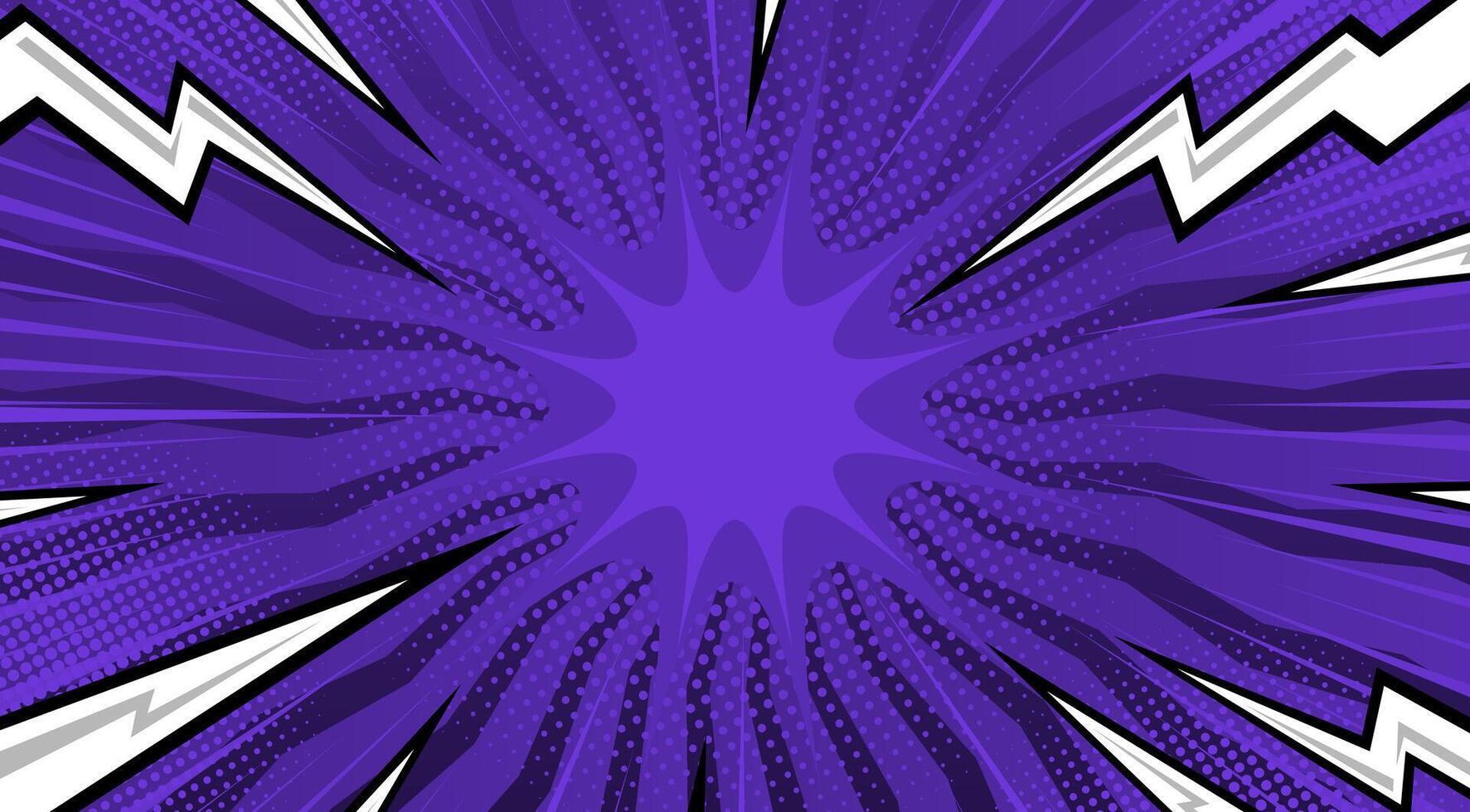 Purple comic book background Cute retro stripes pattern vector