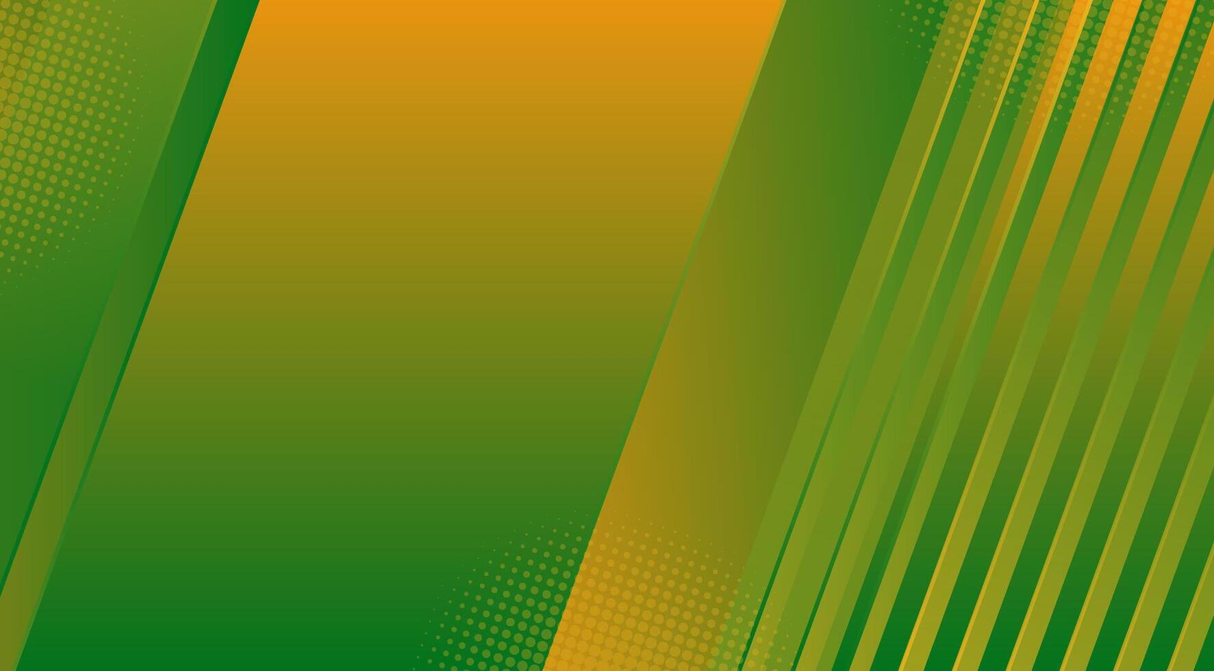 A green and orange background with a diagonal line vector