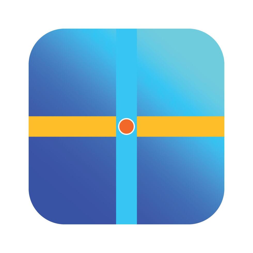 Map application icon vector