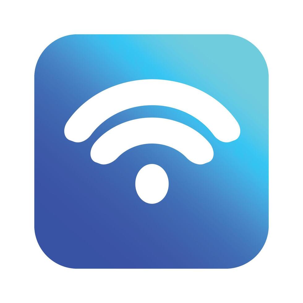 Wifi menu icon vector