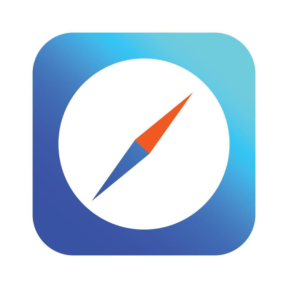 Compass menu icon vector