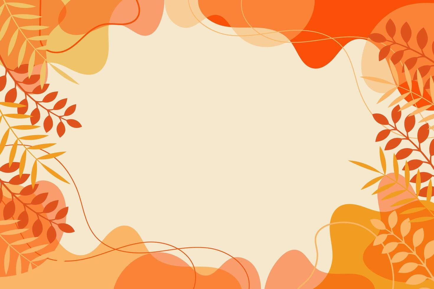 Abstract autumn leaf background vector