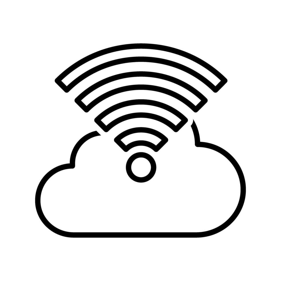 wireless internet connection icon vector