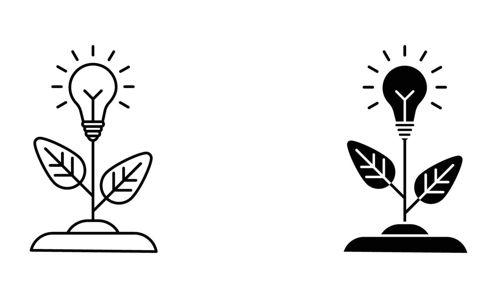 illustration of green and renewable energy icon vector