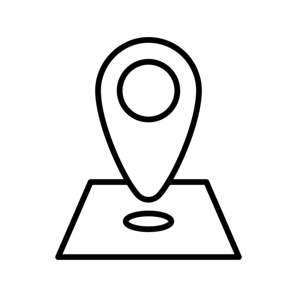 location pin of a GPS map icon vector