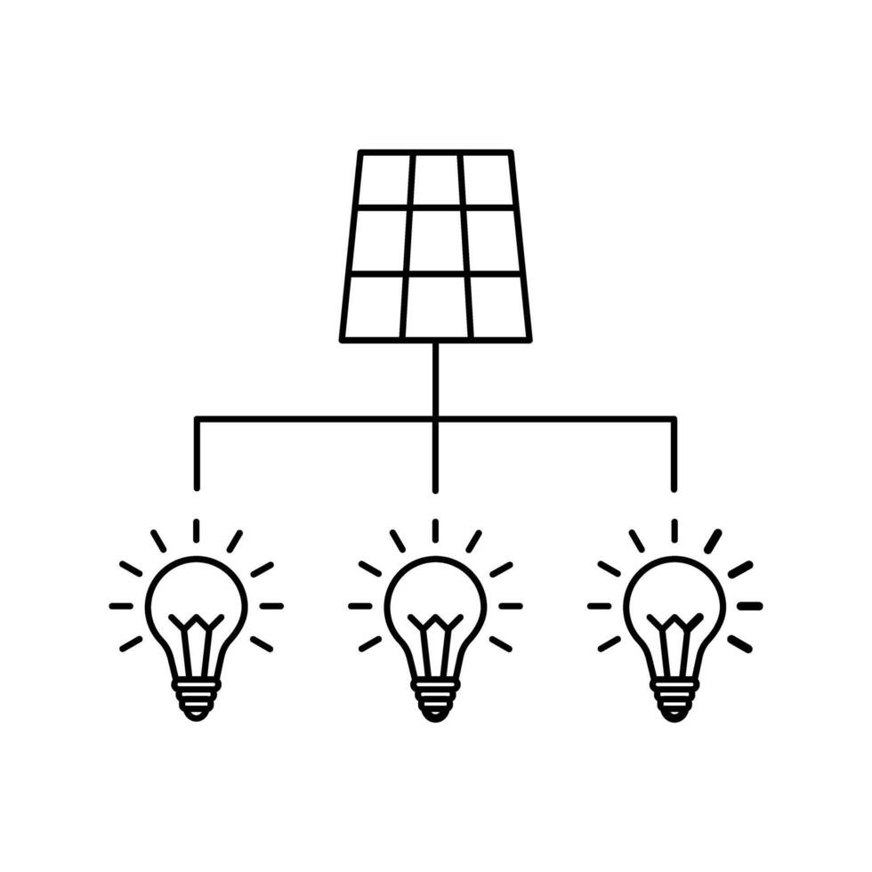 illustration of green and renewable energy icon vector