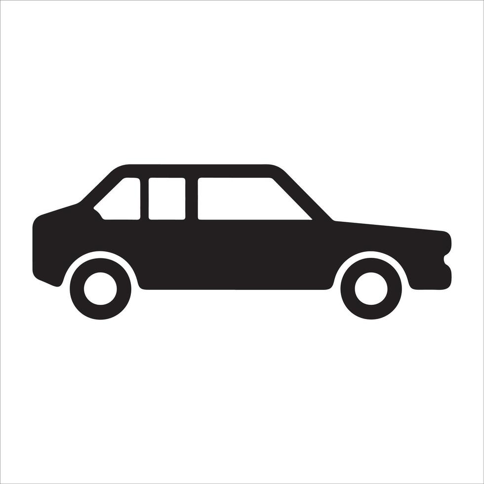 Sedan car icon, simple style Pro vector