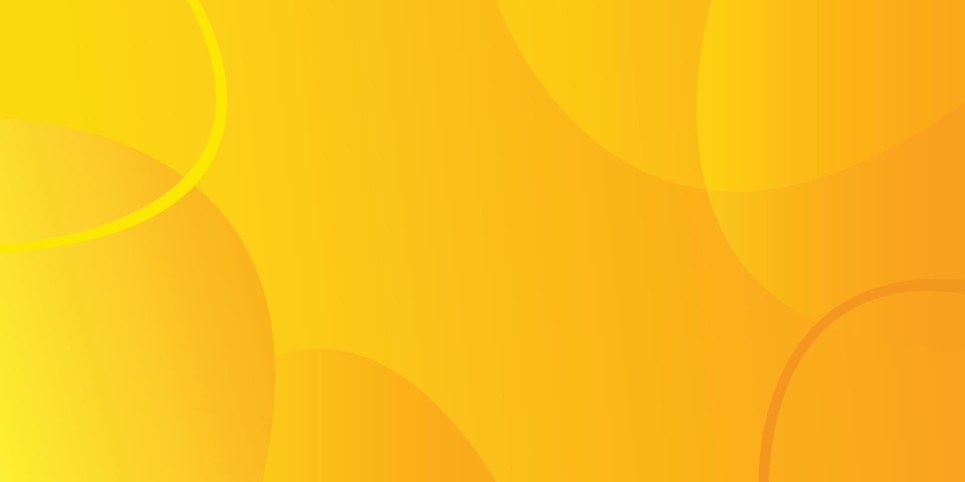 Abstract yellow fluid shapes background with circle shapes, line, and copy space. Can be used for banners, templates, wallpapers, poster, flyers, brochures, and presentations vector