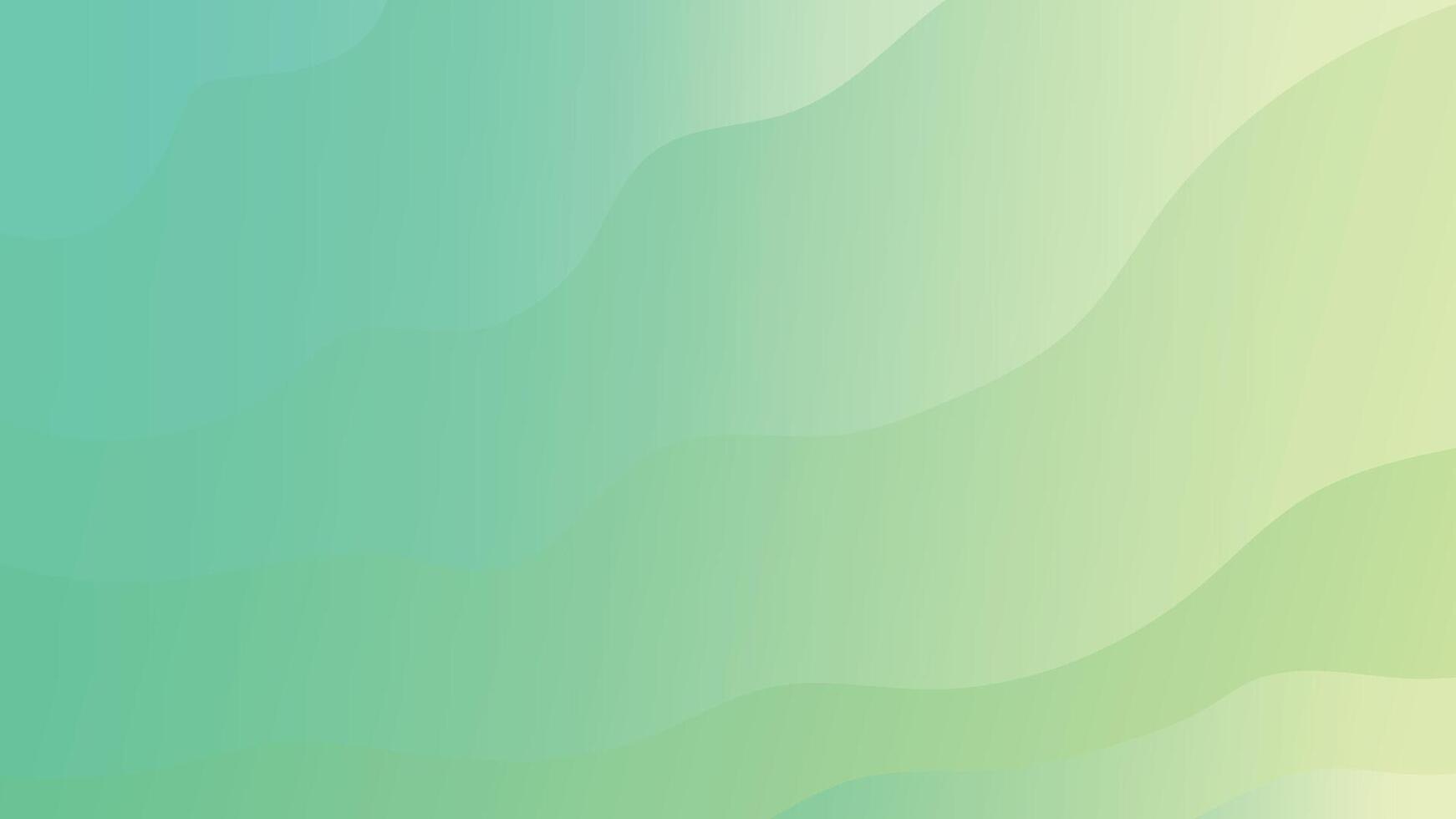 Minimal abstract green gradient waves background with overlay layer. Perfect for banners, templates, flyers, brochures, and presentation. vector