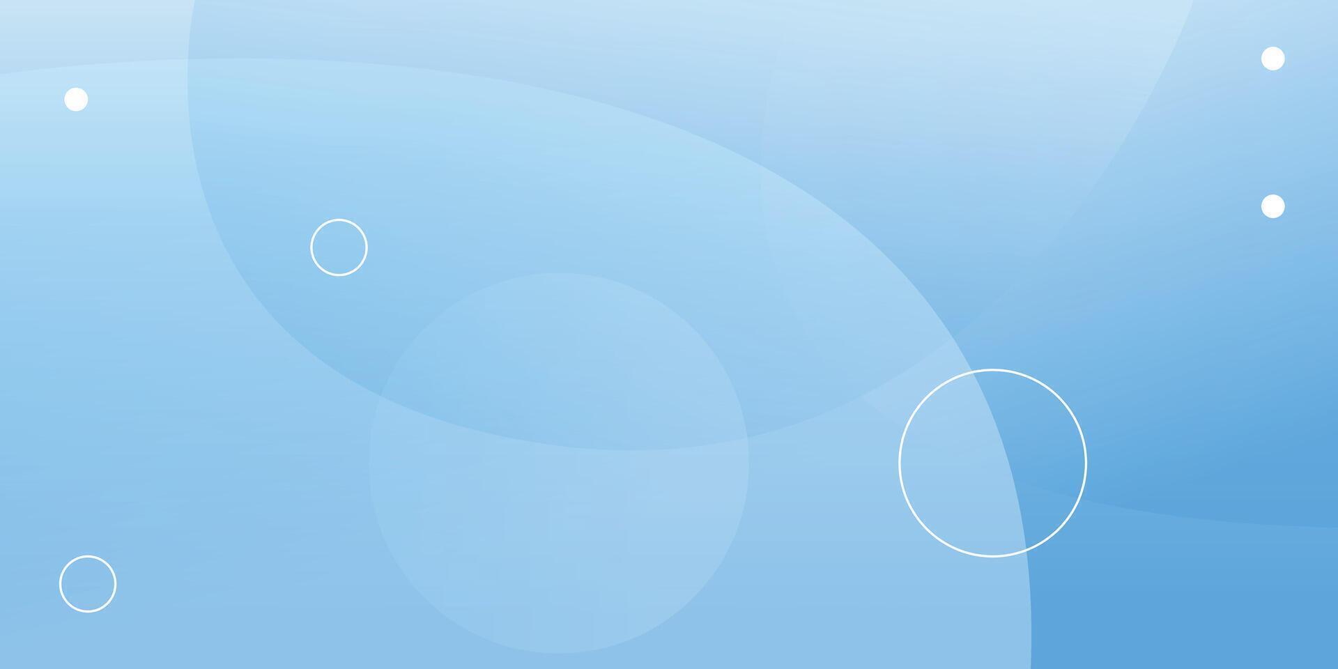 Light blue abstract circles background. Blue fluid shapes composition with trendy gradients. vector