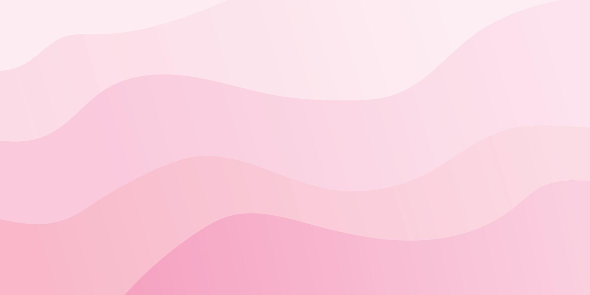 Abstract pink wave background, minimal waves design vector