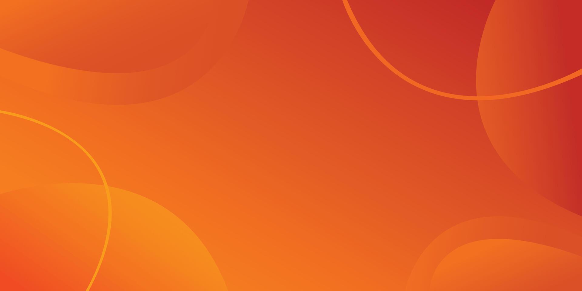 Orange dynamic curves abstract background with circle shapes, lines, and copy space. Can be used for banners, templates, wallpapers, backgrounds, posters, flyers, and presentations vector