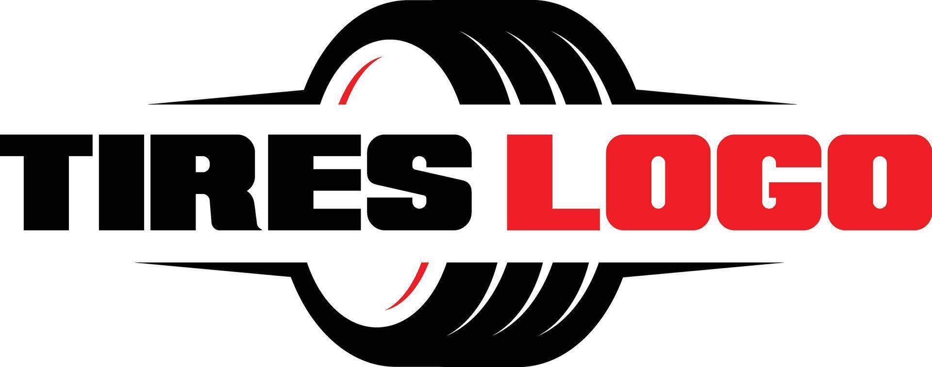 Tires logo design with icon vector