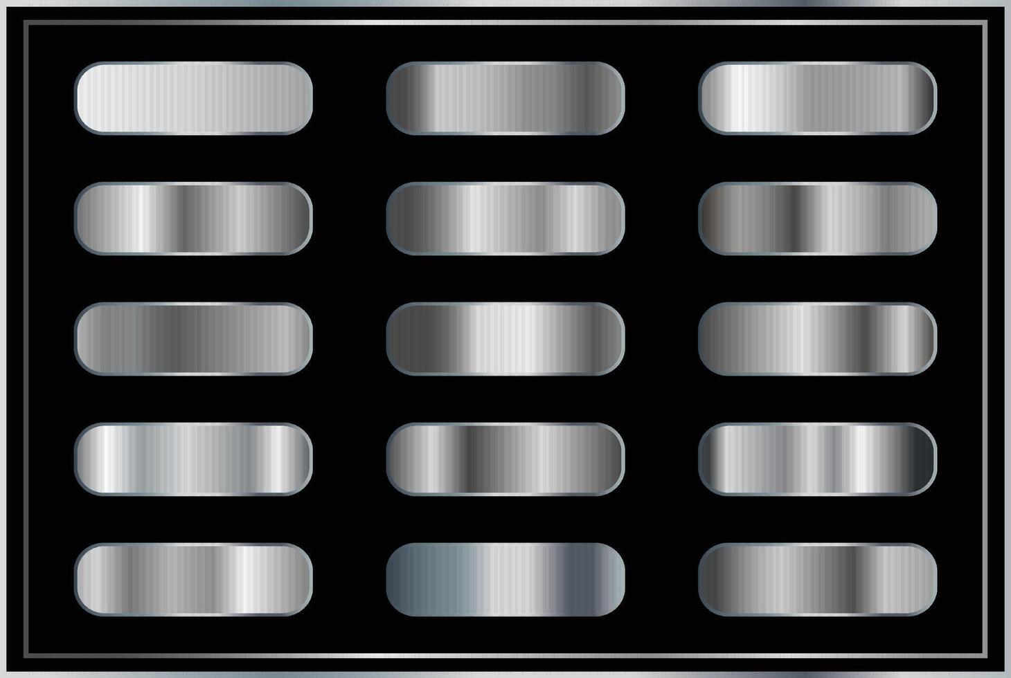 Silver gradient background icon texture metallic illustration. vector